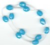 1 12x10mm Aqua Quartz Faceted Oval